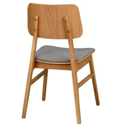 Eichenholz Stuhl mit Polster - Onan (2er Set)