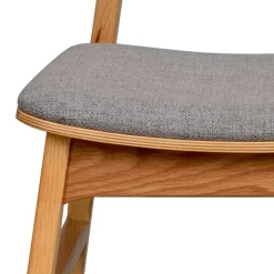 Eichenholz Stuhl mit Polster - Onan (2er Set)