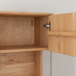 Eichenholz Vitrine mit LED Beleuchtung - Judita