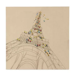 Eiffelturm Wandbild auf Leinwand - Espanora