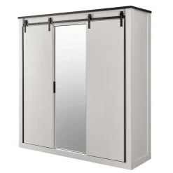 Einrichtungskombi Schlafzimmer in Weiß - Tramos (fünfteilig)