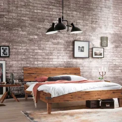 Einzelbett Bett aus Massivholz Akazie - Cuatro