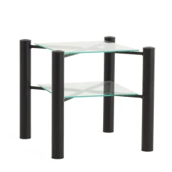 Einzelbett Lanuge aus schwarzem Metall (zweiteilig)