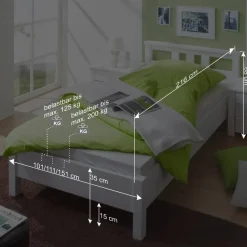 Einzelbett Lightning aus Kiefer Massivholz