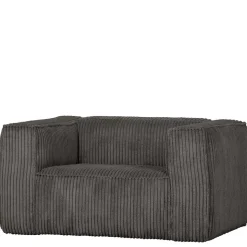 Einzelsessel in Dunkelgrau Cord Ribcord - Jailen