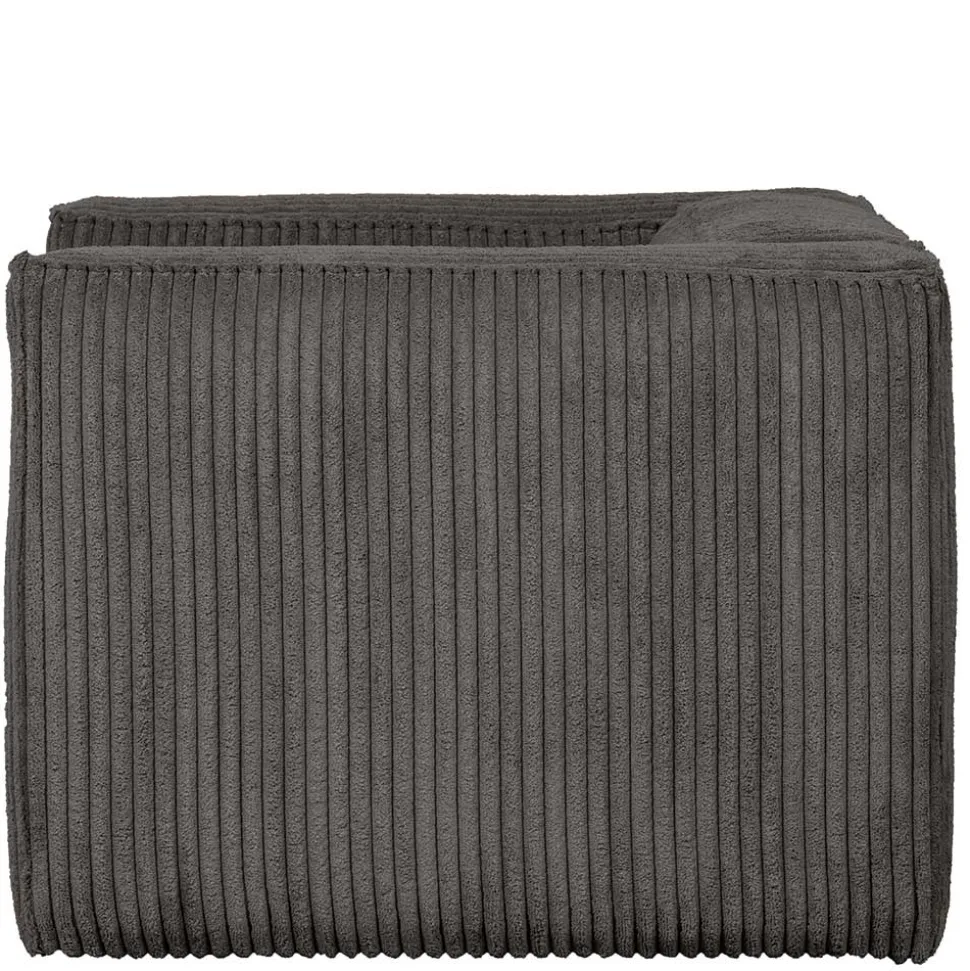Einzelsessel in Dunkelgrau Cord Ribcord - Jailen