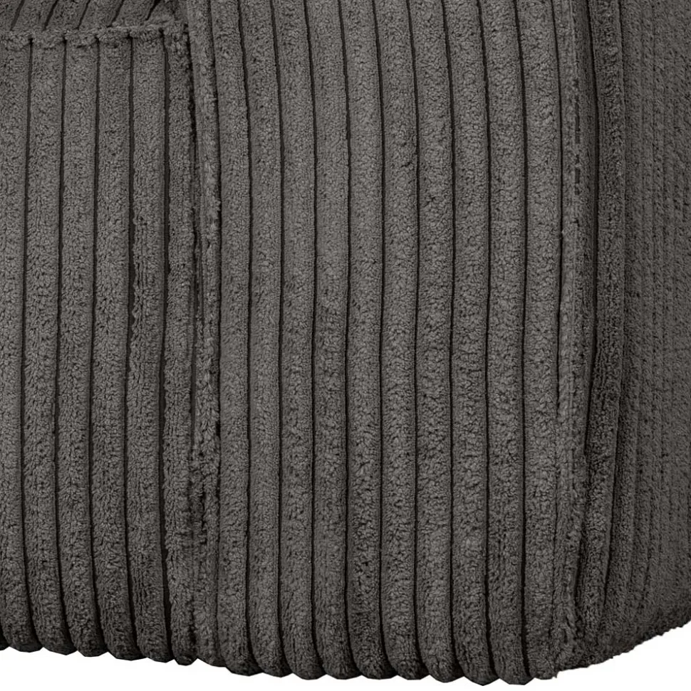 Einzelsessel in Dunkelgrau Cord Ribcord - Jailen