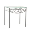 Eisen Nachttisch Brescania in Silberfarben