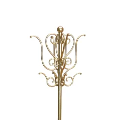 Eisen Vintage Garderobenständer in Gold - Leitha