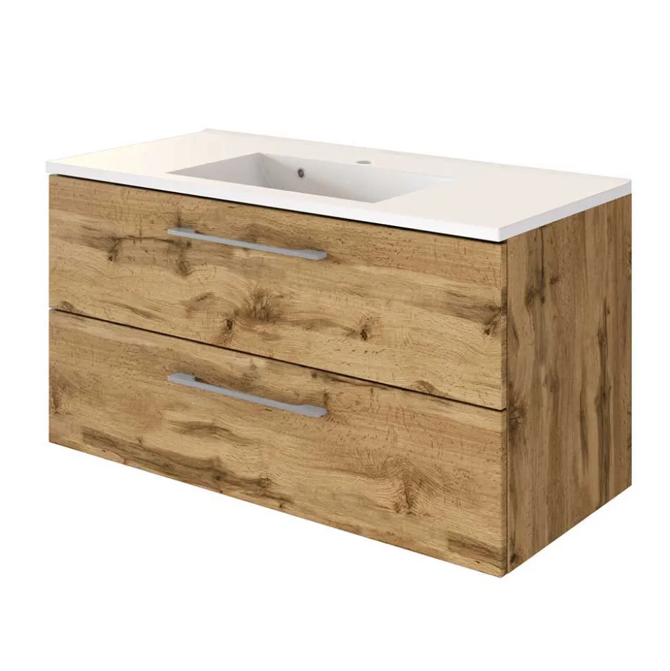 Elegante Badmöbel Kombination - Lemnas (dreiteilig)