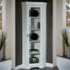 Elegante Eckvitrine im Vintage Landhaus Look - Zarinas