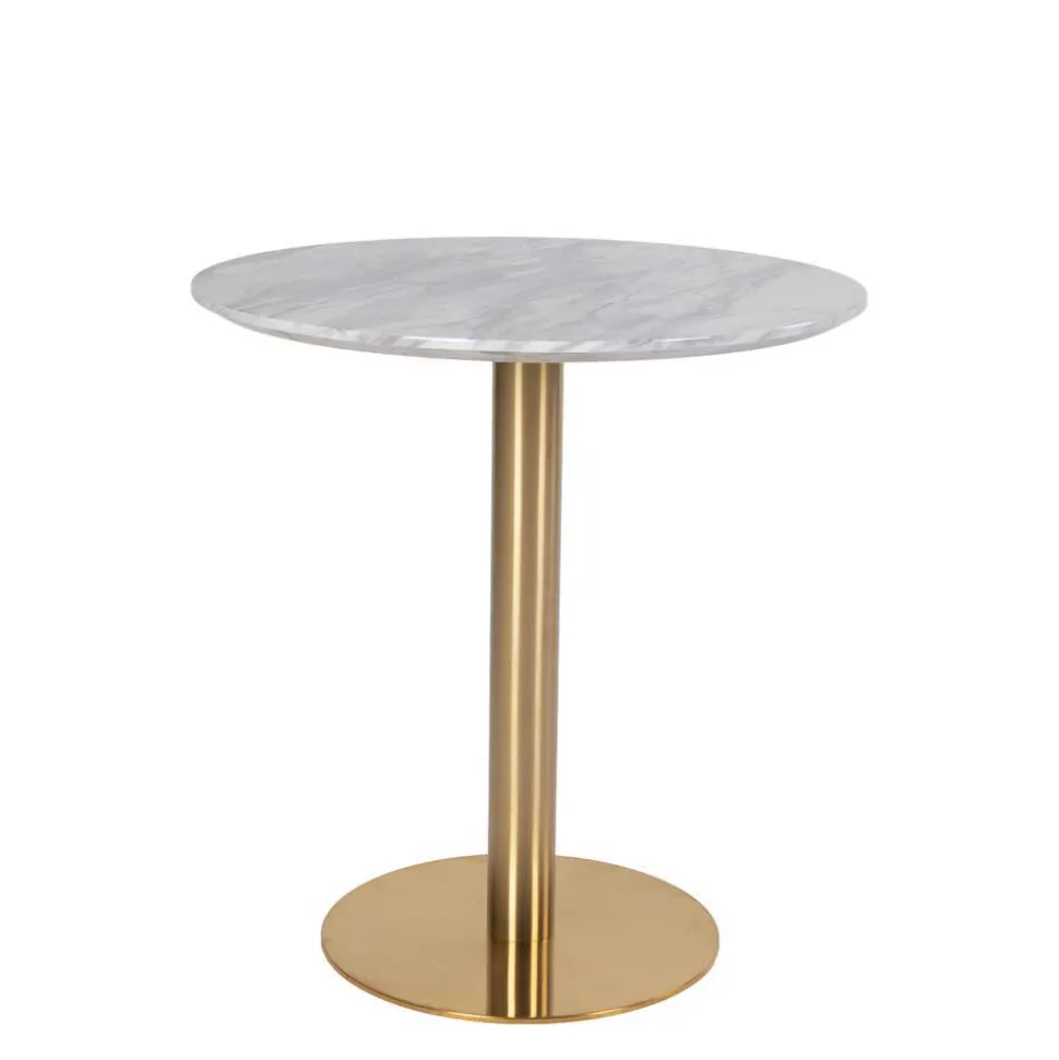 Elegante Esstischgruppe in Rund - Nathan (fünfteilig)