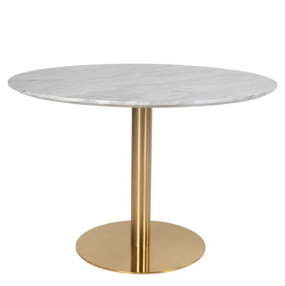 Elegante Esstischgruppe in Rund - Nathan (fünfteilig)