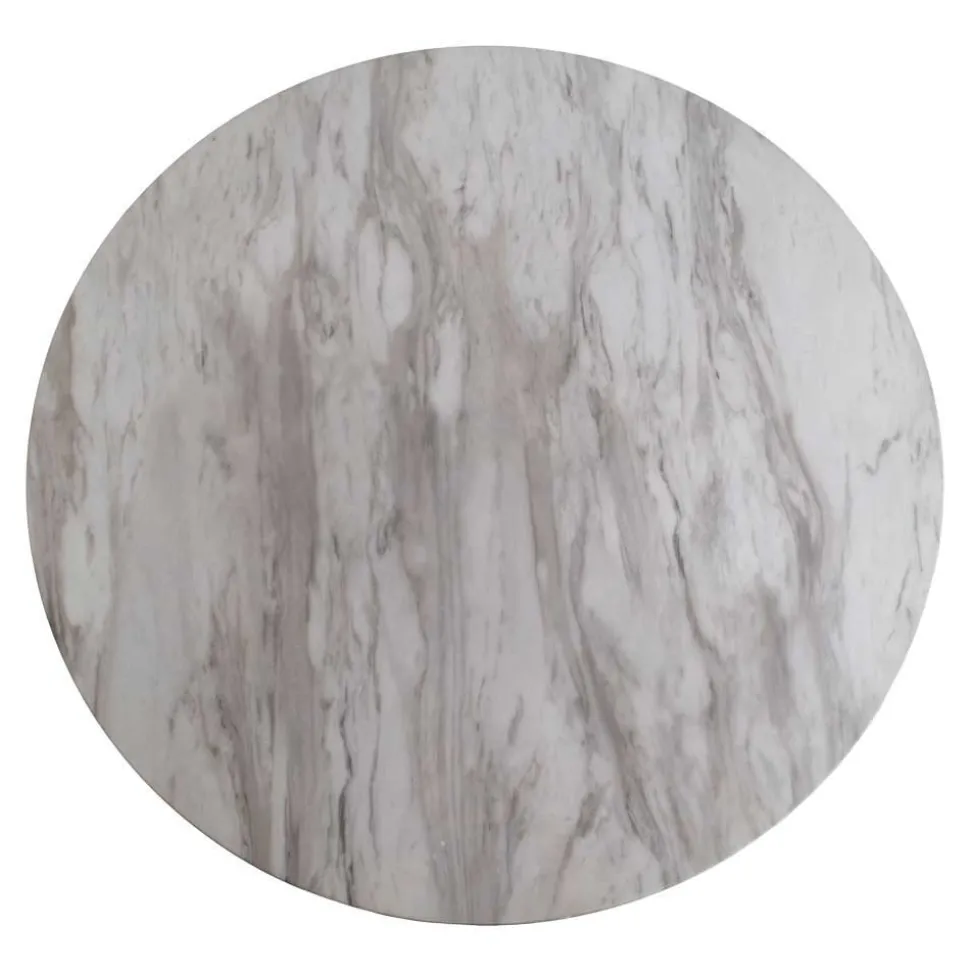 Elegante Esstischgruppe in Rund - Nathan (fünfteilig)