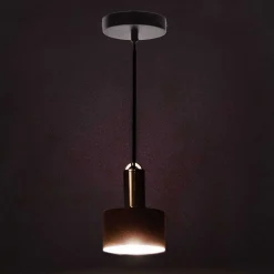 Elegante Hängeleuchte in Rosa & Messing - Ivona