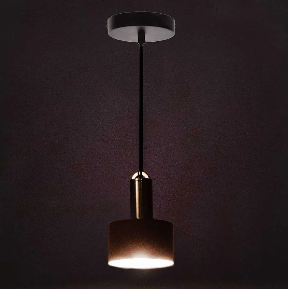 Elegante Hängeleuchte in Rosa & Messing - Ivona