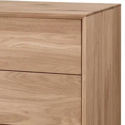 Elegante Kommode aus Wildeiche Bianco geölt - Lamia