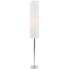 Elegante Stehleuchte in Weiß & Silber - Trango
