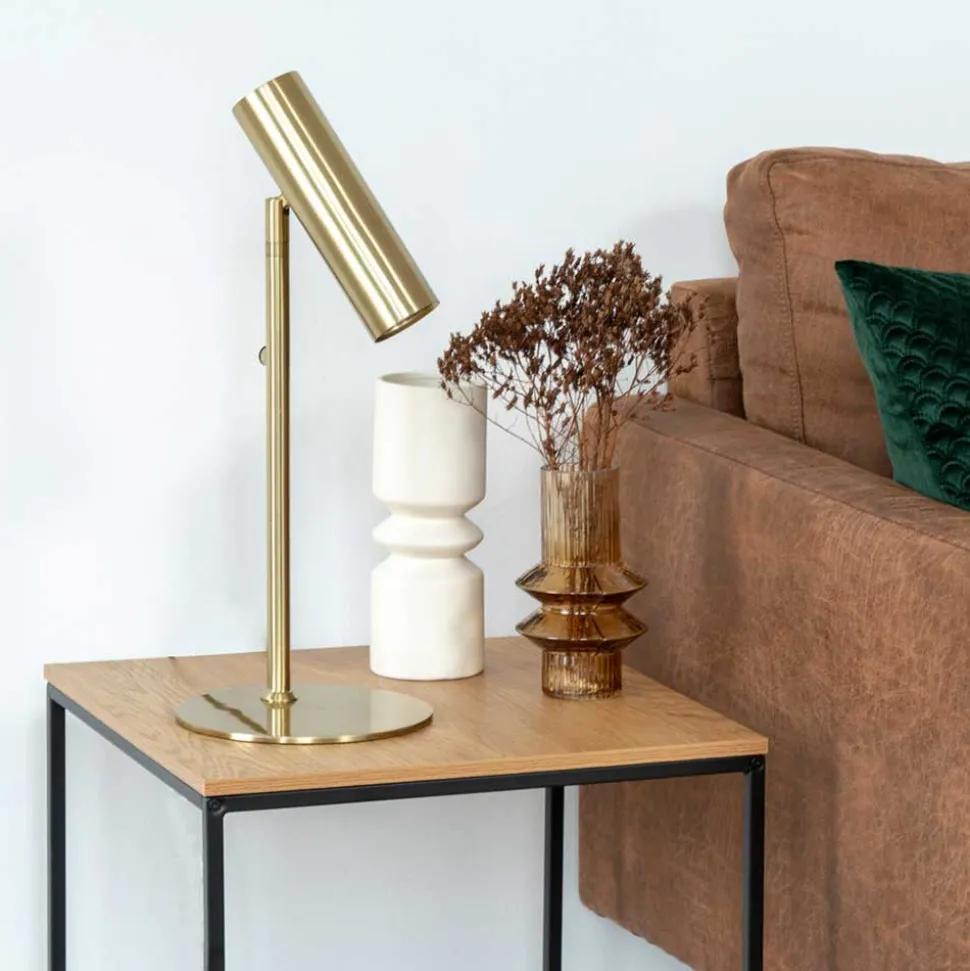 Elegante Tischlampe in Messingfarben - Jailus