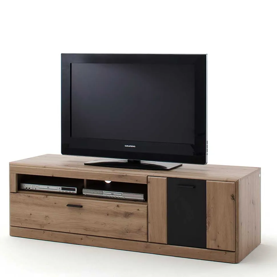 Elegante TV Bank in Eiche & Grau - Larinca