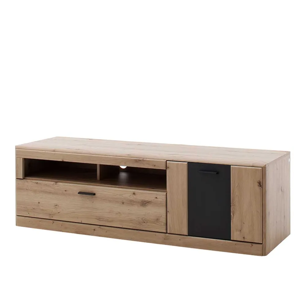 Elegante TV Bank in Eiche & Grau - Larinca