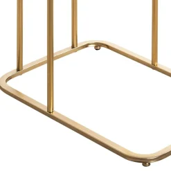 Eleganter Anstelltisch mit klarer Glasplatte - Finnca