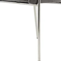 Eleganter Armlehnstuhl in Grau & Silber - Ecolosia