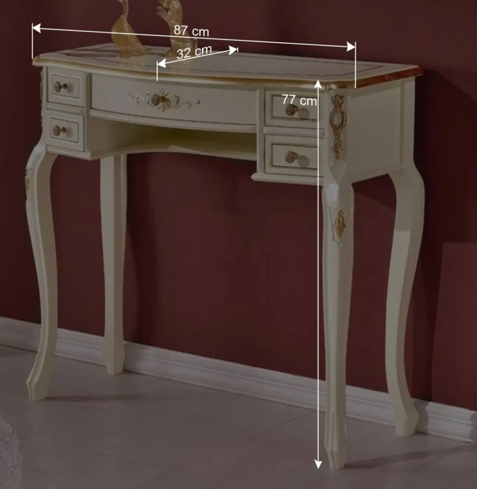 Eleganter Barock Konsoltisch mit fünf Schubladen - Iviada