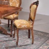 Eleganter Barock Polsterstuhl Magari in Gold Beige