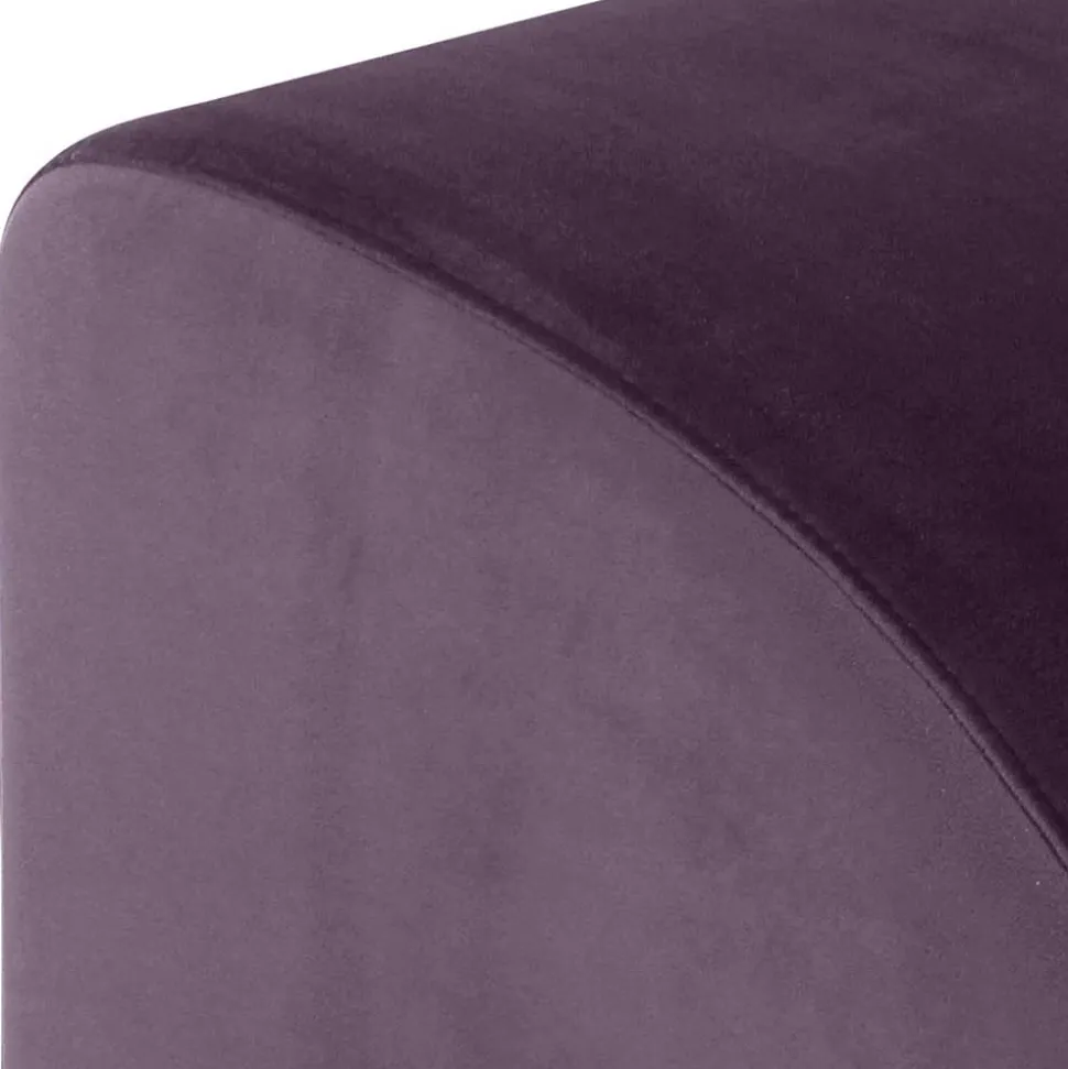 Eleganter Hocker in Dunkellila - Ignacio