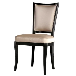 Eleganter Polsterstuhl in Beige Webstoff - Ladino