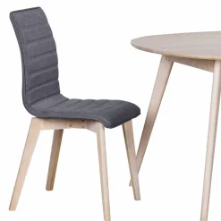 Eleganter Polsterstuhl in Grau - Mali (2er Set)