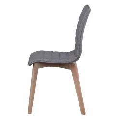 Eleganter Polsterstuhl in Grau - Mali (2er Set)