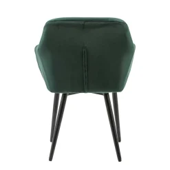 Eleganter Tischsessel in Dunkelgrün & Schwarz - Balu