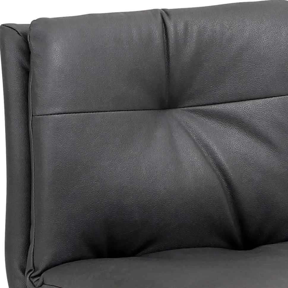 Eleganter Tresenstuhl in Dunkelgrau & Chrom - Fregato