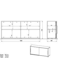 Elektrisch verstellbare Tische & Schrank Set - Tila (dreiteilig)