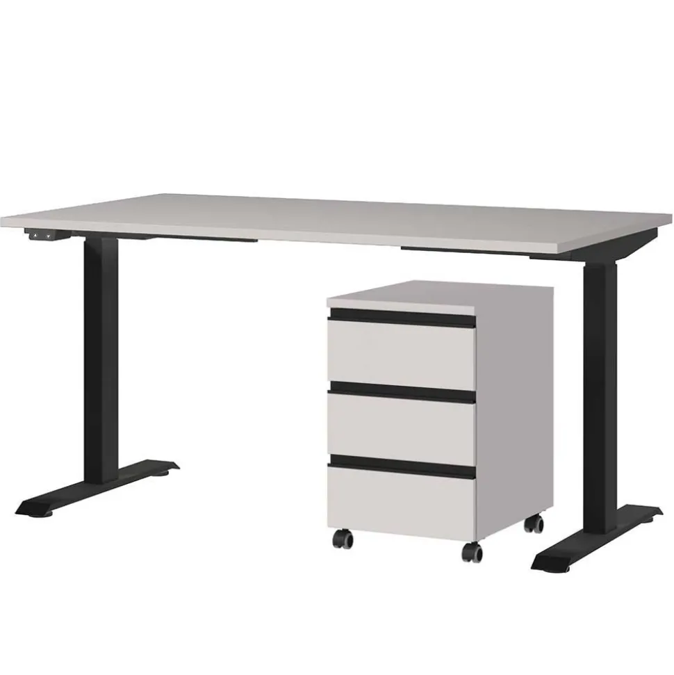 Elektrisch verstellbarer Bürotisch Set - Great (zweiteilig)