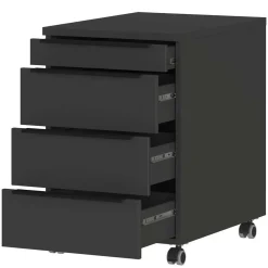 Elektrisch verstellbarer Bürotisch & Rollcontainer - Tila (zweiteilig)