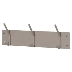 3er Hakenleiste Garderobe in Taupe - Zella