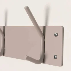 3er Hakenleiste Garderobe in Taupe - Zella