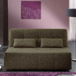 2er Wohnzimmercouch in Braun mit Bettfunktion - Dunya