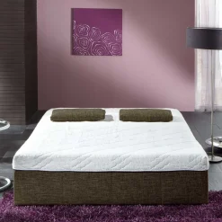 2er Wohnzimmercouch in Braun mit Bettfunktion - Dunya