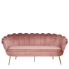 3er Wohnzimmersofa im Retrostil Muschel - Ciabeta