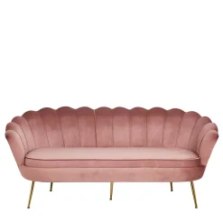 3er Wohnzimmersofa im Retrostil Muschel - Ciabeta