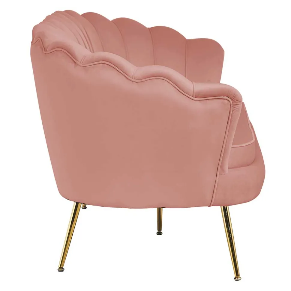 3er Wohnzimmersofa im Retrostil Muschel - Ciabeta