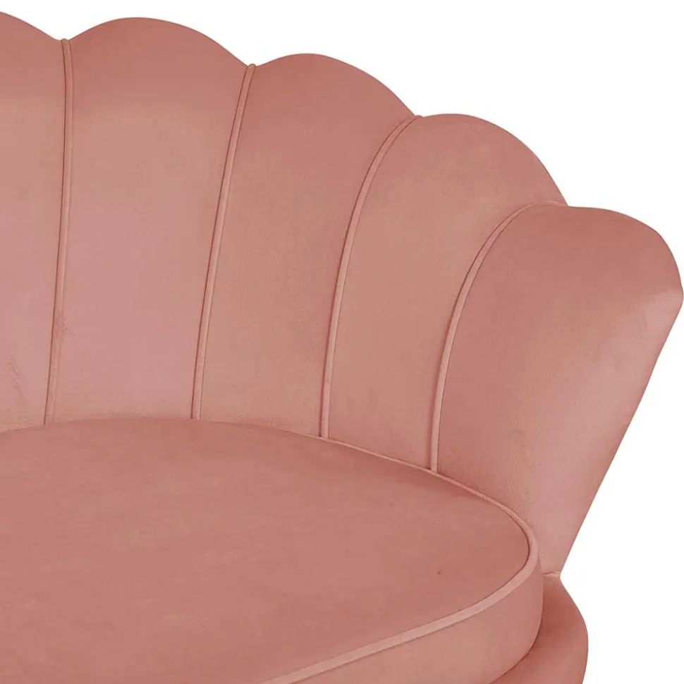 3er Wohnzimmersofa im Retrostil Muschel - Ciabeta