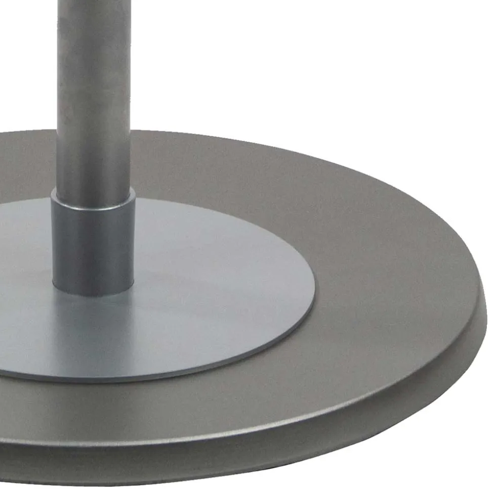 Ergonomischer Bürohocker in Schwarz & Silber - Evillan