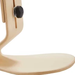 Ergonomischer Hocker in Hellblau Filz - Salcina