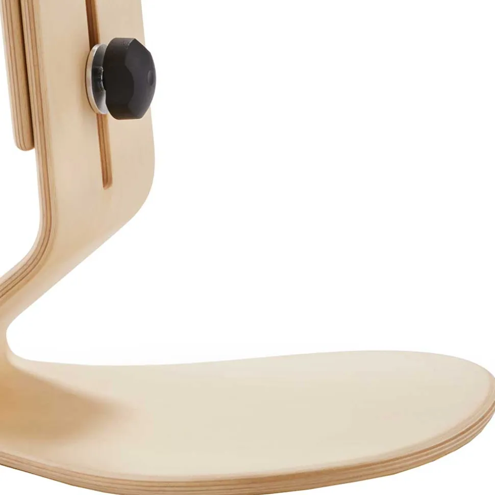 Ergonomischer Hocker in Hellblau Filz - Salcina