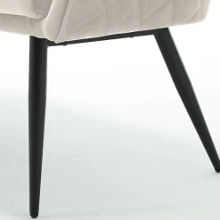 Essbank in Cremeweiß mit Schwarz - Tamba